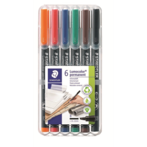 Universal pen Lumocolor perm B 6pcs