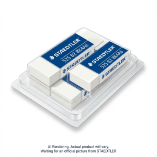 Eraser PVC-free 4pc BK