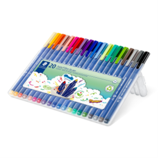 Fibre tip pen triplus col.20pcs.box