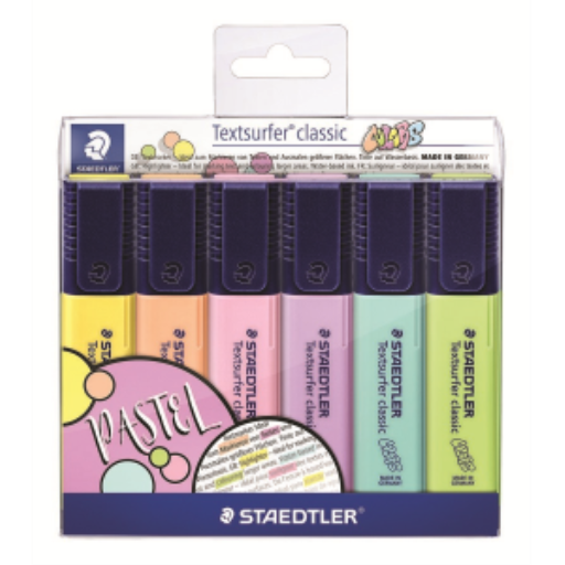 Highlighter Textsurf.cl.6pcs.wallet