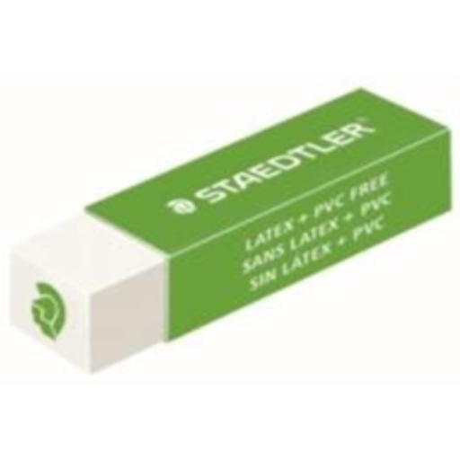 Eraser white with Marshead  green