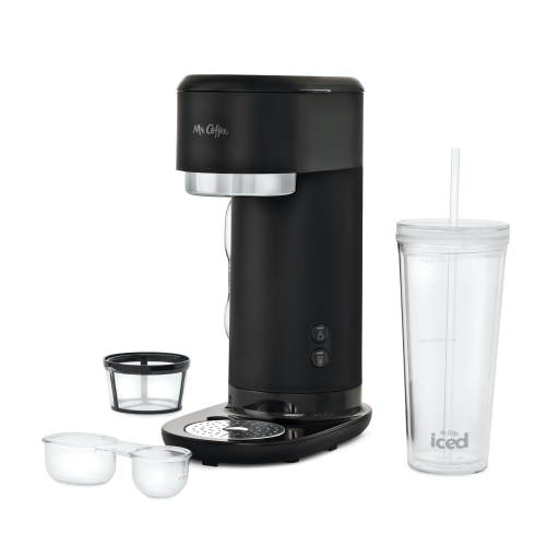 Mr. Coffee Single-Serve Iced and Hot Coffee Maker, Black