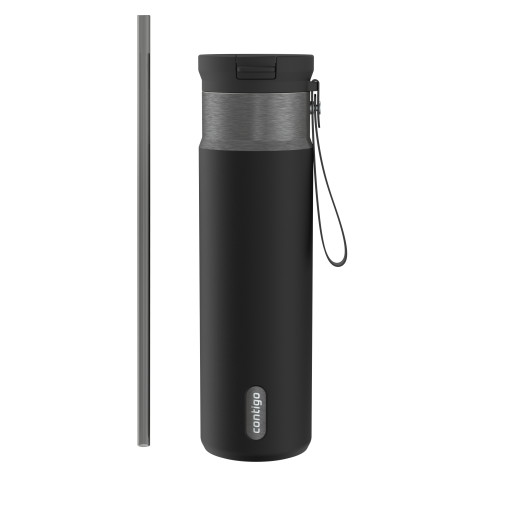 Contigo 24 oz Snapseal PVD avec Paille - Licorice Gunmetal - Premium