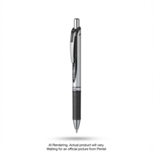 EnerGel Retractable Gel Roller, (1.0mm) Metal Tip, Black Ink