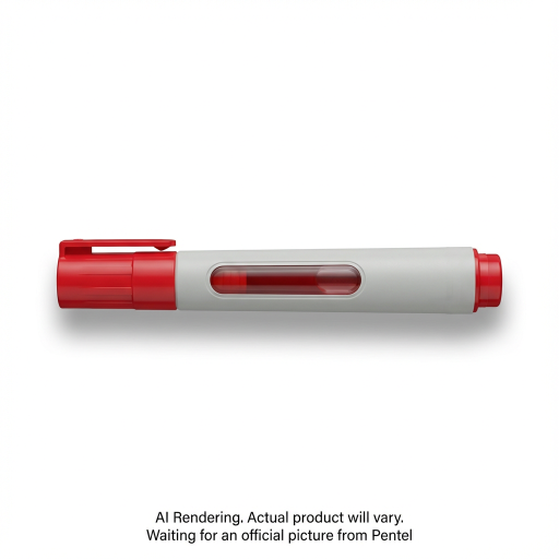 Easyflo White Board Marker, Bullet Point, (6.0mm) Red Ink