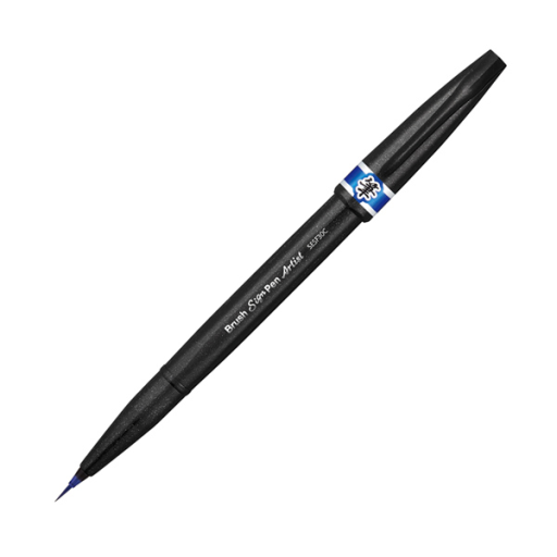 Pentel Arts Brush Sign Pen Artist, Ultra Fine Brush Tip, Blue Ink