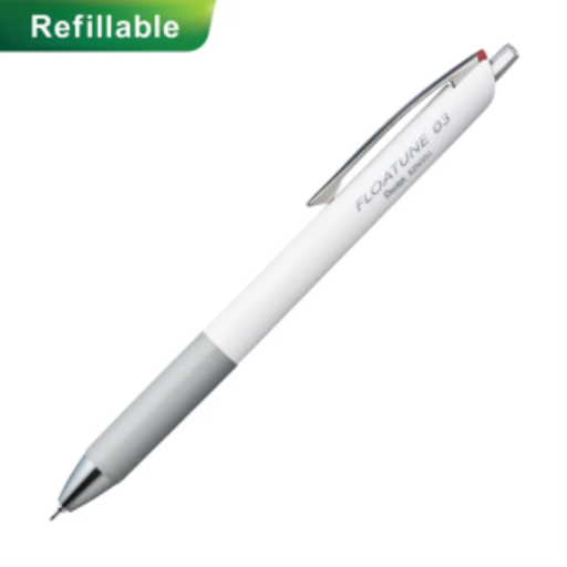 Recharges pour stylo-bille rétractable Pentel Floatune, pointe 0,3 mm, encre rouge