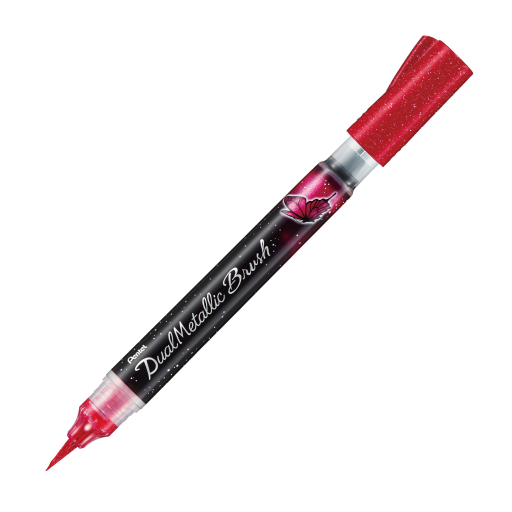 Dual Metallic Brush, Pink + Metallic Pink Ink, 1PC Pack