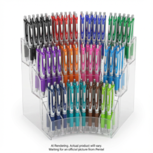 EnerGel Retractable Gel Roller (0.7mm), 12 Colour, Open Stock Display, 144PCS
