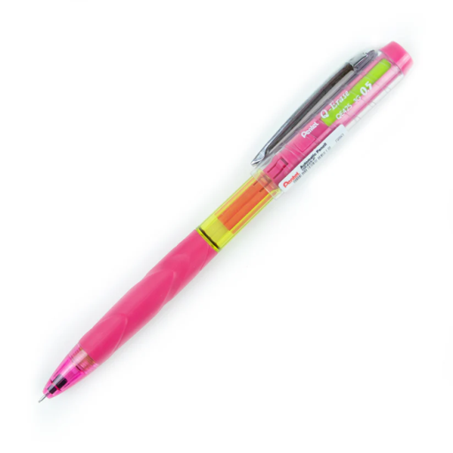 Pentel Q-ERASE Machanical Pencil, 0.5mm Pink Barrel