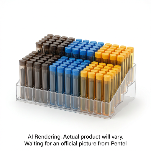Pentel Ain Stein Lead (0.5/0.7/0.9mm), Assorted Open Stock Display, 120 Tubes