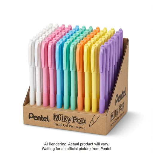 Milky Pop Pastel Gel Pen (0.8mm) Assorted Display, 84PCS