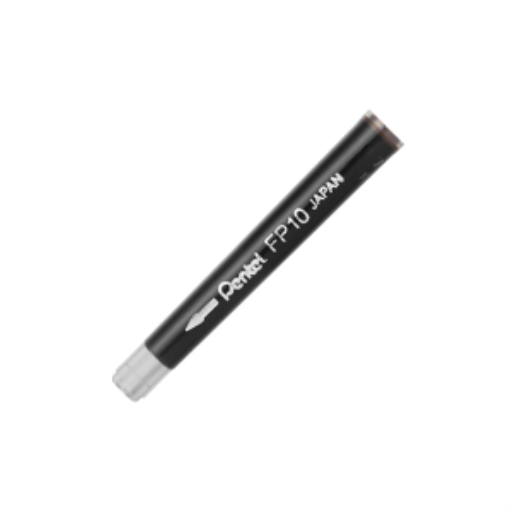 Pentel Arts Recharge Stylo Pinceau (GFKP3), Lot de 4, Sépia