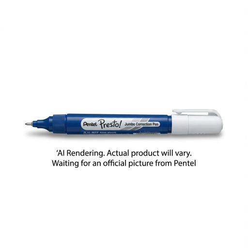 Pentel Fine Point Correction Pen 12ML, Open Stock Display, 48PCS