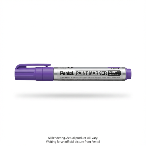 Marqueur peinture Pentel, pointe moyenne (4,5 mm), ogive, encre violette