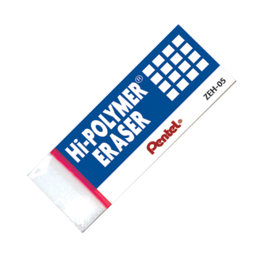 Hi-Polymer Block Eraser, Small, White