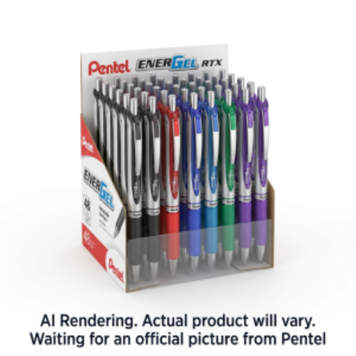 EnerGel Retractable Gel Roller, (0.7mm), Assorted Open Stock Display, 48PCS
