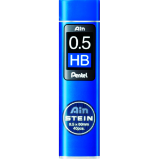 Mines de crayon Ain Stein (0,5 mm), HB, 40 mines par tube