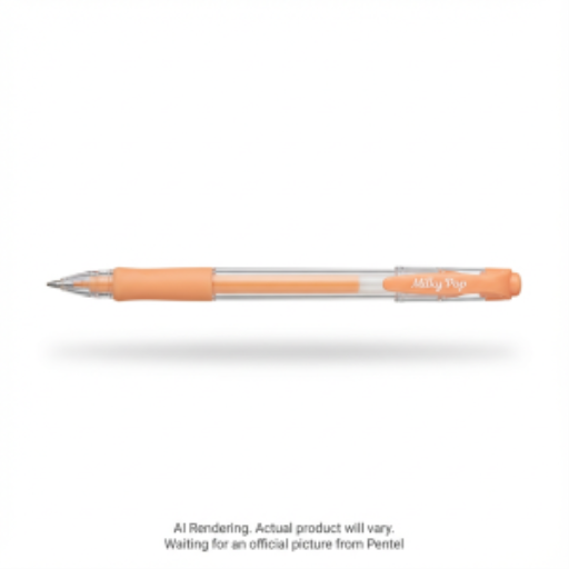 Milky Pop Pastel Gel Pen, (0.8mm), Orange Ink