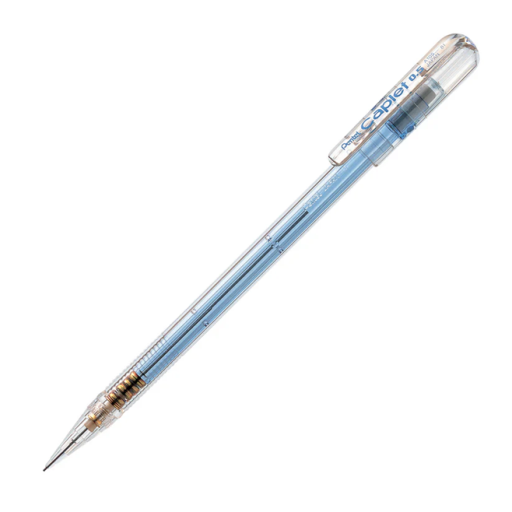 Pentel CAPLET Mechanical Pencil, Blue Transparent Barrel, 0.5mm