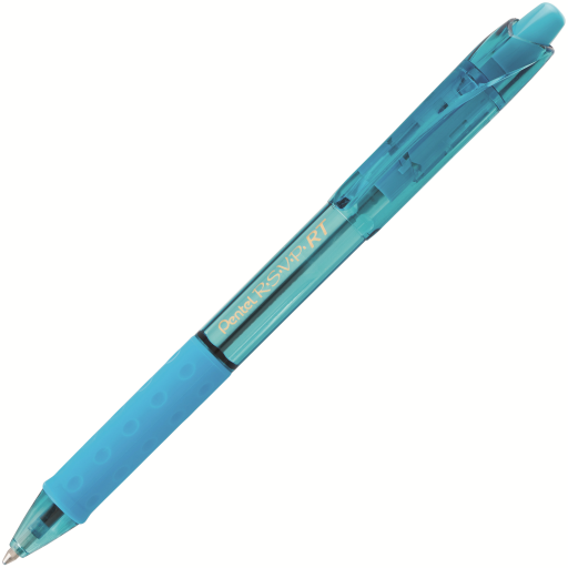 Stylo à bille rétractable R.S.V.P. RT Colours, (1,0 mm), corps bleu ciel, encre bleu ciel