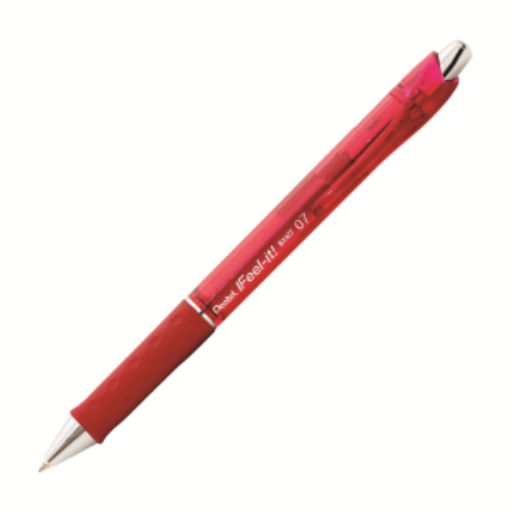 Feel-It! Stylo bille rétractable, (0,7 mm), encre rouge