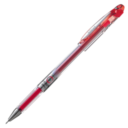 Pentel Arts Slicci (0.25mm) Extra Fine Tip Gel Pen - Red Ink