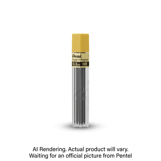 Super Hi-Polymer Lead Refill (0.3mm), HB, 12 Leads per Tube