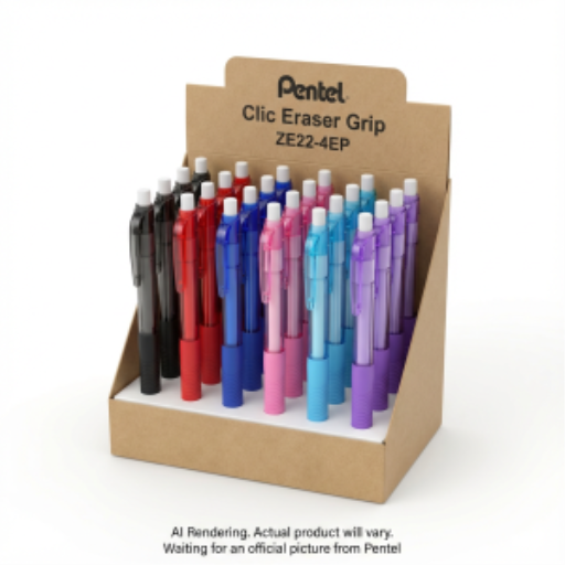 Clic Eraser, Assorted Open Stock Display, 48PCS