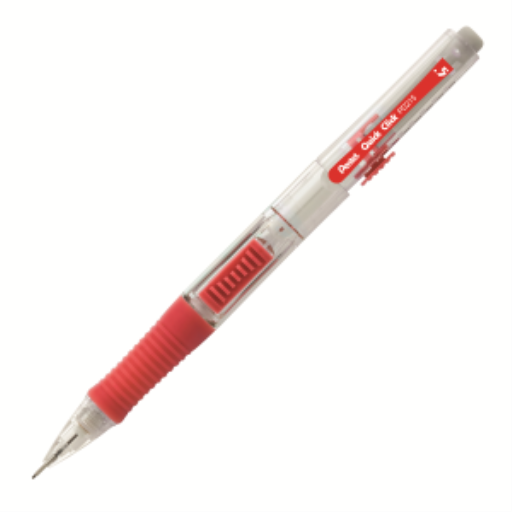 Quick Click Retractable Mechanical Pencil (0.5mm), Red Barrel