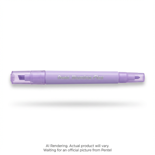 Illumina Flex Enlumineur Liquide, Double Pointe - Biseautée et Ogive, Violet Pastel