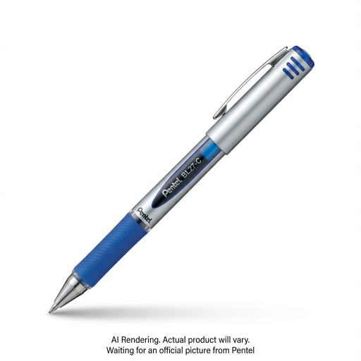 EnerGel Liquid Gel Pen, (0.7mm) Metal Tip, Capped, Blue Ink
