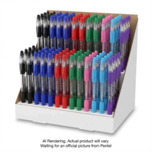 R.S.V.P. Ballpoint Pen, (0.7mm), Assorted Ink Colors, Open Stock Display, 144PCS