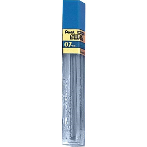 Recharge de mines polymères (0,7 mm), 2H, 12 mines par tube