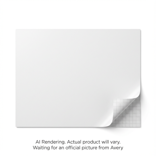 Avery Laser White Printable Vinyl, 8" x 10½", Removable, 8 sheets/env, 8 labels/env