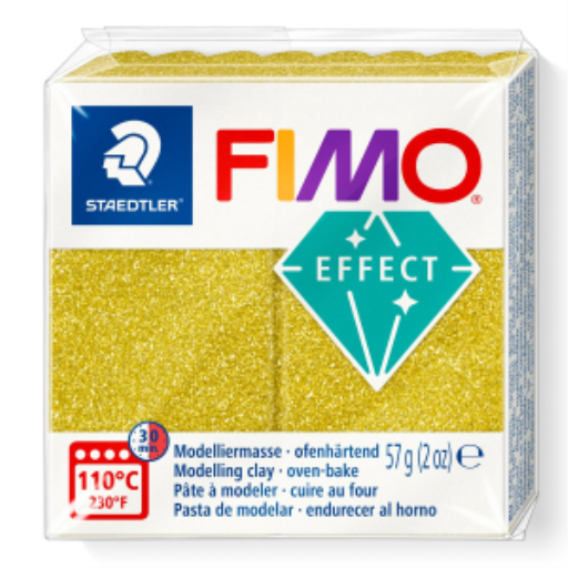 Pâte à modeler Fimo Effect Paillettes Dorées 57g (2 oz)