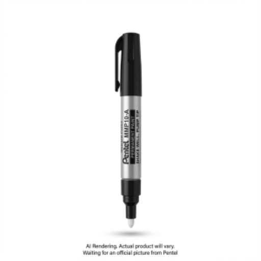 Pentel Paint Marker, Medium Point (4.5mm), Bullet Tip, Black Ink