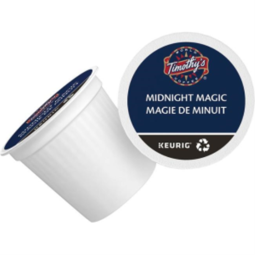 COFFEE-K CUP TIMOTHY'S MIDNIGHT MAGIC EXTRA BOLD ROAST-01026 24/BX