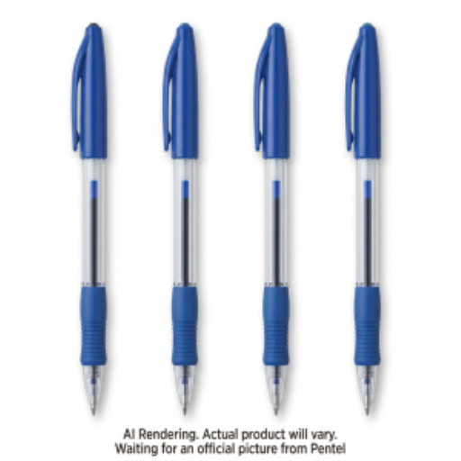 R.S.V.P. Ballpoint Pen, (0.7mm), Blue Ink, 4PC Pack