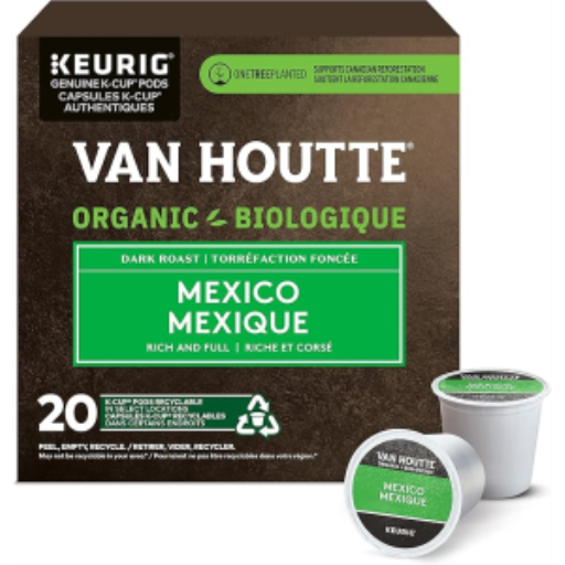 COFFEE-K CUP VAN HOUTTE MEXICO FAIR TRADE ORGANIC 20/BX