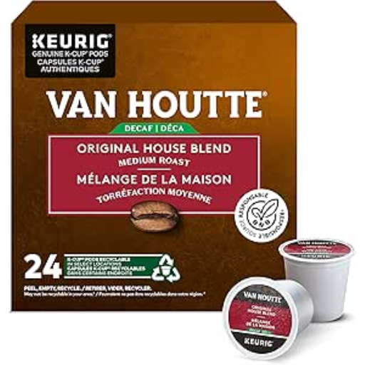 COFFEE-K CUP VAN HOUTTE ORIGINAL HOUSE DECAF 24/BX-34717 24/BX