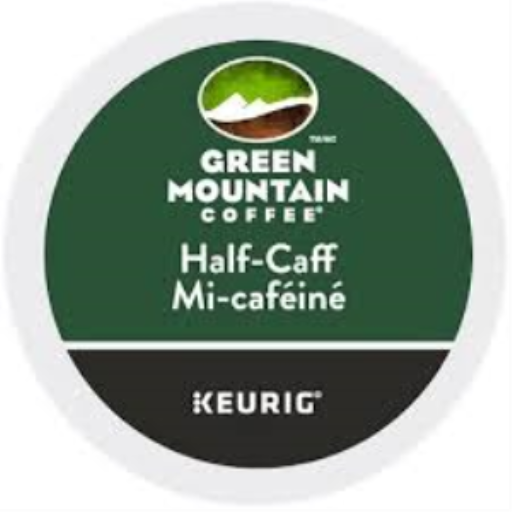 COFFEE-K CUP GREEN MOUNTAIN HALF-CAFF MEDIUM ROAST 24/BX