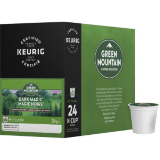 COFFEE-K CUP GREEN MOUNTAIN DARK MAGIC, DARK ROAST 24/BX