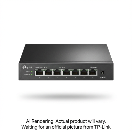 Commutateur administrable facile Omada 8 ports Gigabit avec 8 ports PoE+