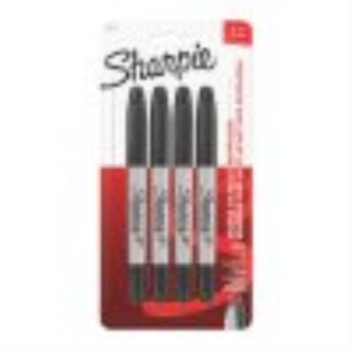 Marqueurs permanents Sharpie à double pointe, fine et ultra-fine, noirs, paquet de 4