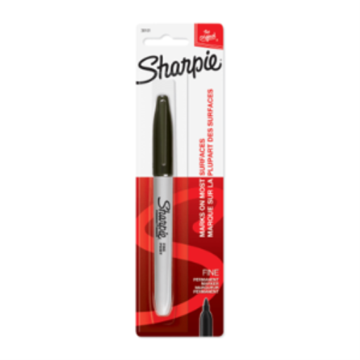 Marqueur permanent pointe fine Sharpie noir, 1 unité