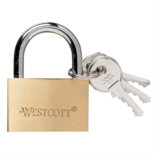 40mm/1-1/2? Brass Lock with 3 Keys / 
Cadenas en laiton avec 3 clés - 40mm/1-1/2?