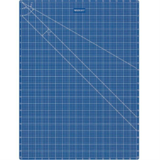 Tapis de coupe bleu double face 18 x 24 po