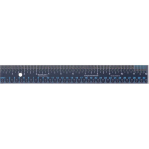 30cm/12" Simple View Ruler
Règle en acier inoxydable Simple View, 30cm / 12 po