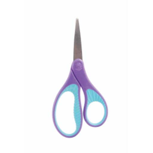 5” Antimicrobial Hard Handle Pointed Kids Scissors/ Ciseaux à bouts pointus avec protection antimicrobienne poignée douce pour enfants, 5 po